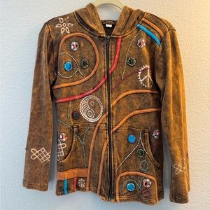 Rising International Bohemian Zip-up Jacket